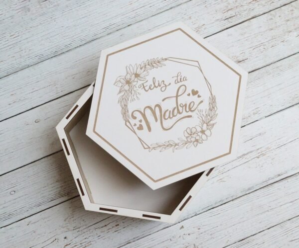 Caja Feliz día Mamá Hexagonal - Imagen 3